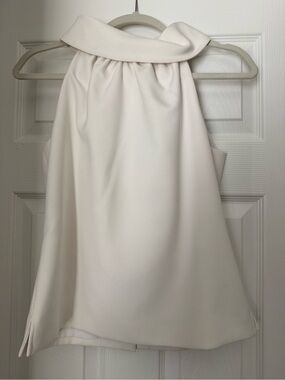 Sail to Sable white Sleeveless High-Neck Top